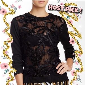 HP! ENDLESS ROSE BLACK MILLENNIUM BLOUSE